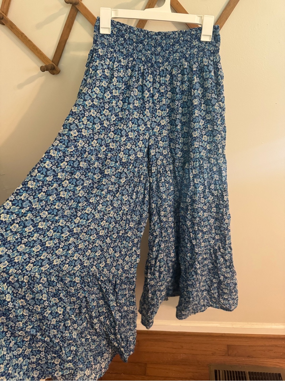 Aerie Wide Leg Floral Pants